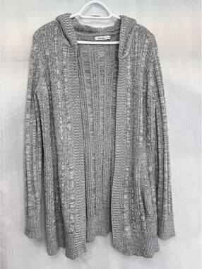 Reitmans Hooded Knit Cardigan Sweater Women's XXL
